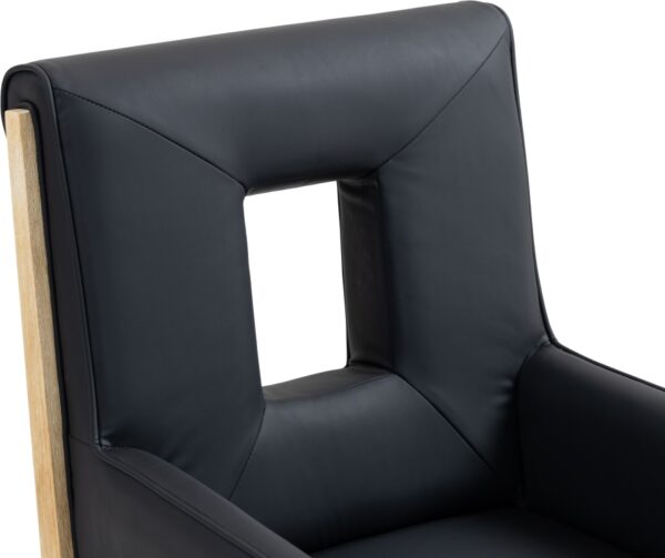 Gwendolyn Vegan Leather Upholstered Dining Arm Chair