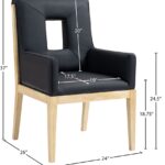 Gwendolyn Vegan Leather Upholstered Dining Arm Chair