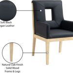 Gwendolyn Vegan Leather Upholstered Dining Arm Chair