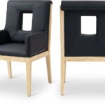 Gwendolyn Vegan Leather Upholstered Dining Arm Chair