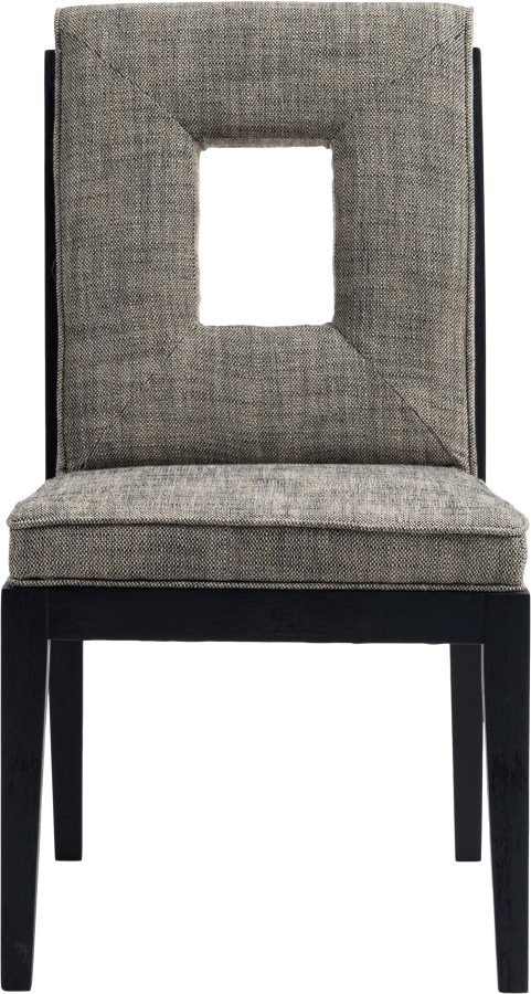 Gwendolyn Linen Textured Fabric Upholstered Dining Side Chair