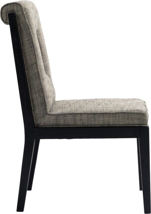 Gwendolyn Linen Textured Fabric Upholstered Dining Side Chair