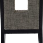 Gwendolyn Linen Textured Fabric Upholstered Dining Side Chair