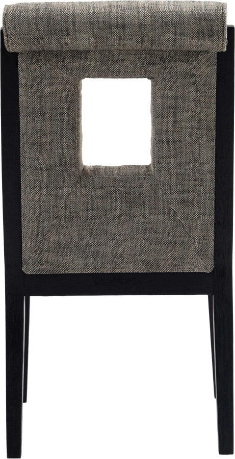 Gwendolyn Linen Textured Fabric Upholstered Dining Side Chair