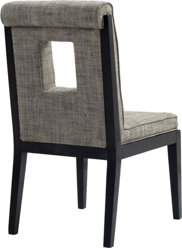 Gwendolyn Linen Textured Fabric Upholstered Dining Side Chair