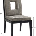 Gwendolyn Linen Textured Fabric Upholstered Dining Side Chair