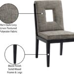 Gwendolyn Linen Textured Fabric Upholstered Dining Side Chair