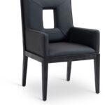 Gwendolyn Vegan Leather Upholstered Dining Arm Chair