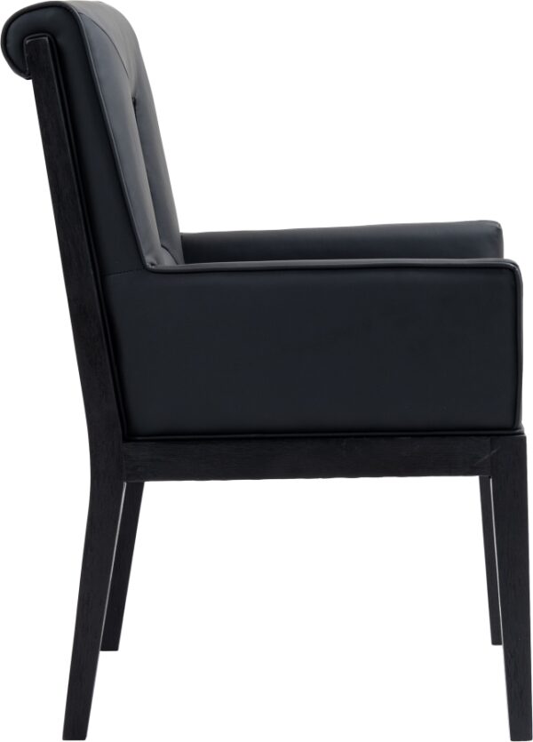 Gwendolyn Vegan Leather Upholstered Dining Arm Chair