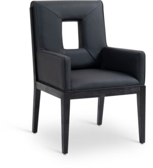 Gwendolyn Vegan Leather Upholstered Dining Arm Chair