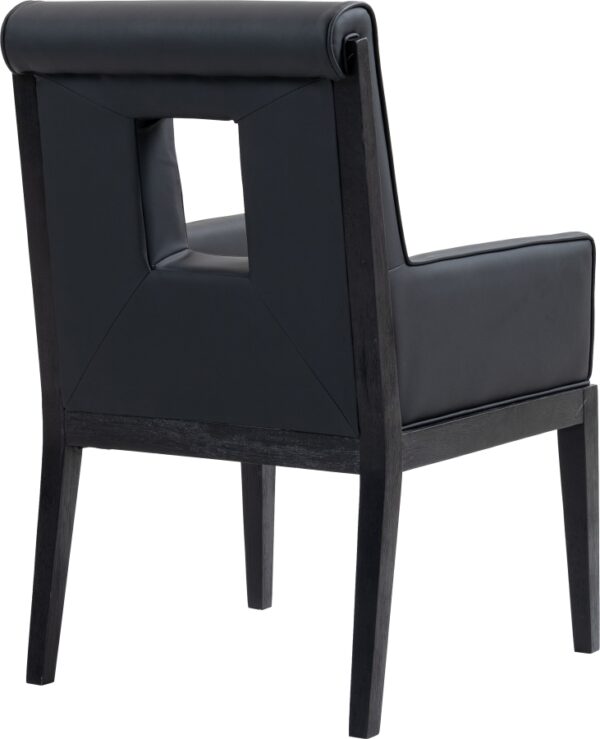 Gwendolyn Vegan Leather Upholstered Dining Arm Chair