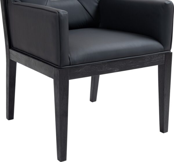 Gwendolyn Vegan Leather Upholstered Dining Arm Chair