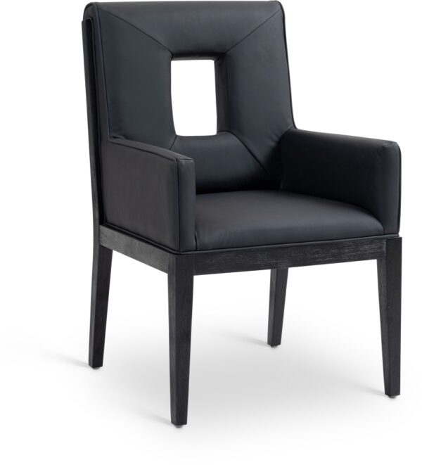 Gwendolyn Vegan Leather Upholstered Dining Arm Chair