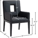 Gwendolyn Vegan Leather Upholstered Dining Arm Chair