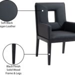 Gwendolyn Vegan Leather Upholstered Dining Arm Chair