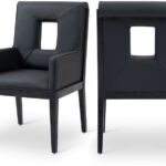 Gwendolyn Vegan Leather Upholstered Dining Arm Chair