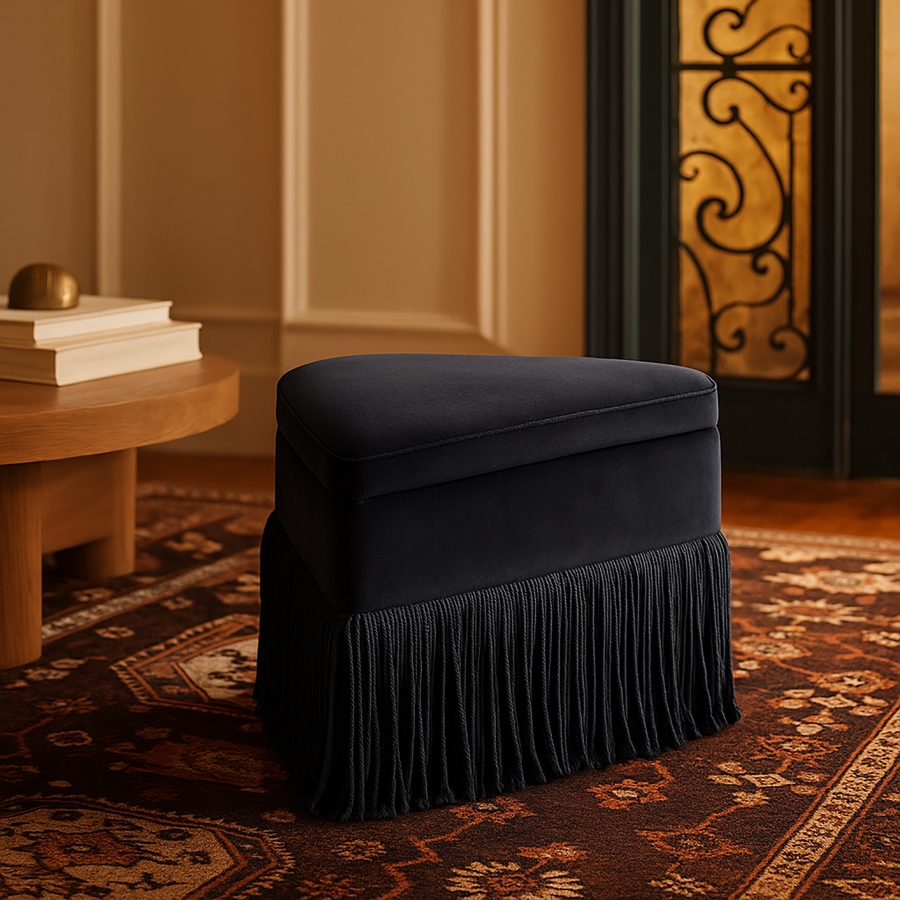 Trivoli Velvet Upholstered Stool