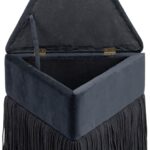 Trivoli Velvet Upholstered Stool