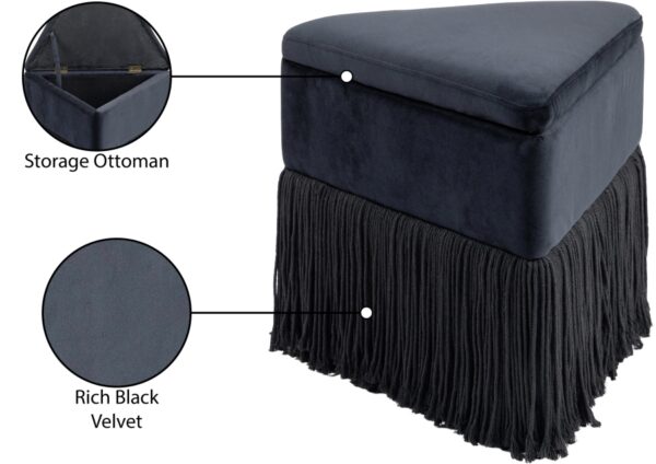 Trivoli Velvet Upholstered Stool