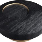 Makai Oak Veneer Top And Metal Base Coffee Table