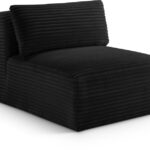 Shaggy Corduroy Performance Fabric Upholstered Accent Chair