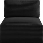 Shaggy Corduroy Performance Fabric Upholstered Accent Chair