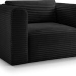 Shaggy Corduroy Performance Fabric Upholstered Accent Chair