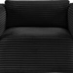 Shaggy Corduroy Performance Fabric Upholstered Accent Chair