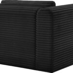 Shaggy Corduroy Performance Fabric Upholstered Accent Chair