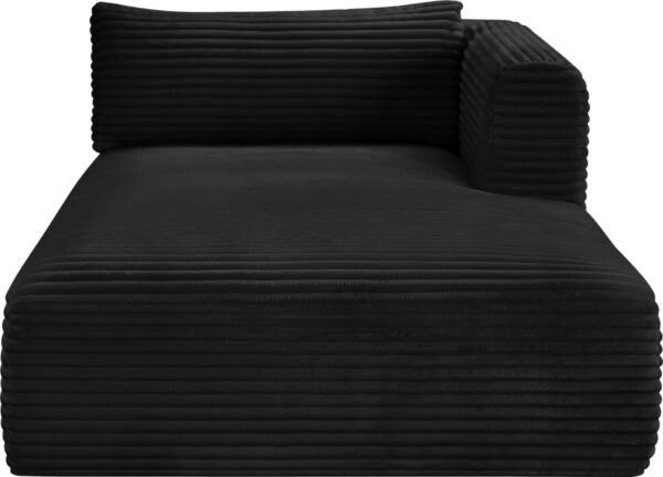 Shaggy Corduroy Performance Fabric Upholstered Chaise