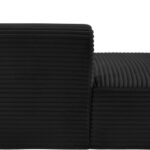 Shaggy Corduroy Performance Fabric Upholstered Chaise