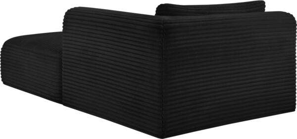 Shaggy Corduroy Performance Fabric Upholstered Chaise