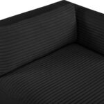 Shaggy Corduroy Performance Fabric Upholstered Chaise