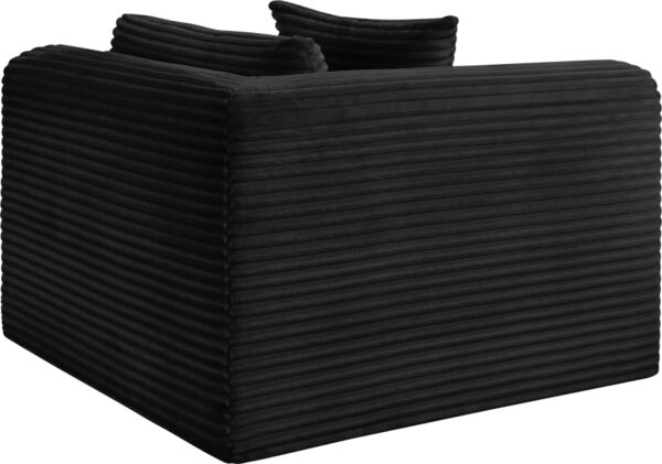 Shaggy Corduroy Performance Fabric Upholstered Accent Chair