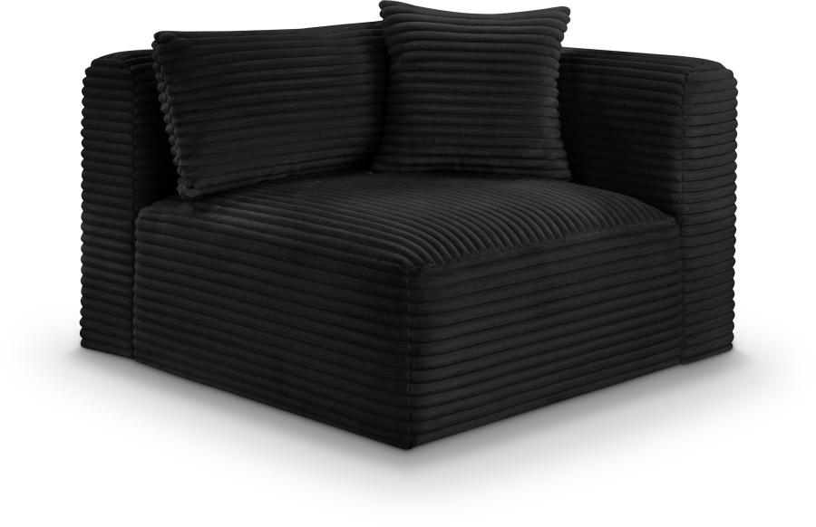 Shaggy Corduroy Performance Fabric Upholstered Accent Chair