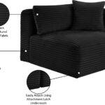 Shaggy Corduroy Performance Fabric Upholstered Accent Chair