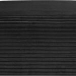 Shaggy Corduroy Performance Fabric Upholstered Ottoman