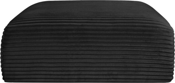 Shaggy Corduroy Performance Fabric Upholstered Ottoman