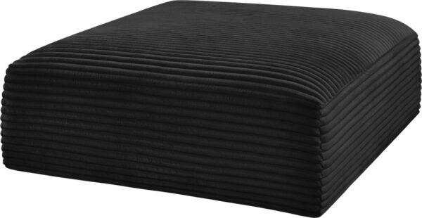 Shaggy Corduroy Performance Fabric Upholstered Ottoman