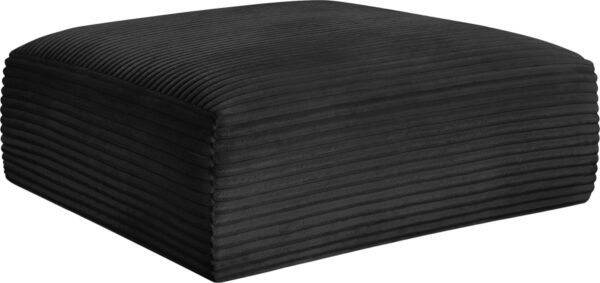 Shaggy Corduroy Performance Fabric Upholstered Ottoman