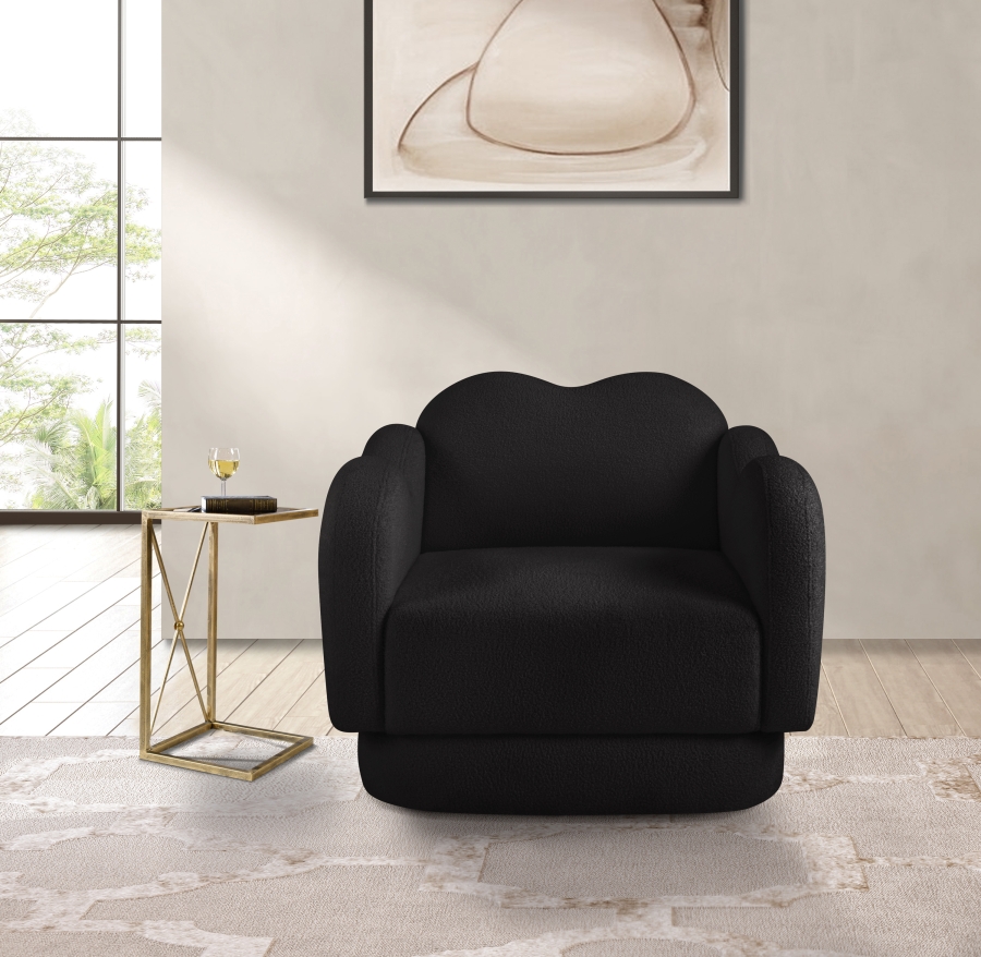 Bloom Teddy Fabric Upholstered Accent Chair