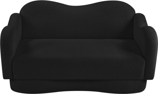 Bloom 58" Teddy Fabric Upholstered Upholstered Loveseat