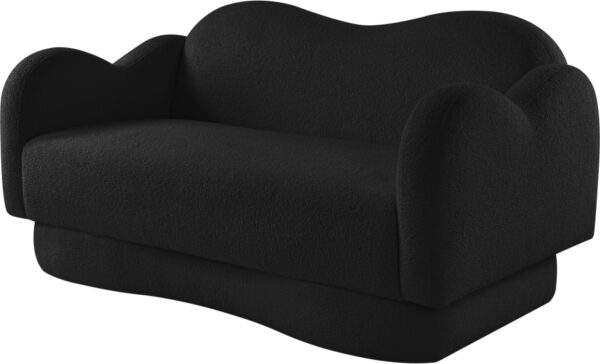 Bloom 58" Teddy Fabric Upholstered Upholstered Loveseat