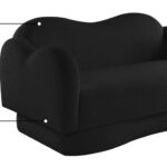 Bloom 58" Teddy Fabric Upholstered Upholstered Loveseat