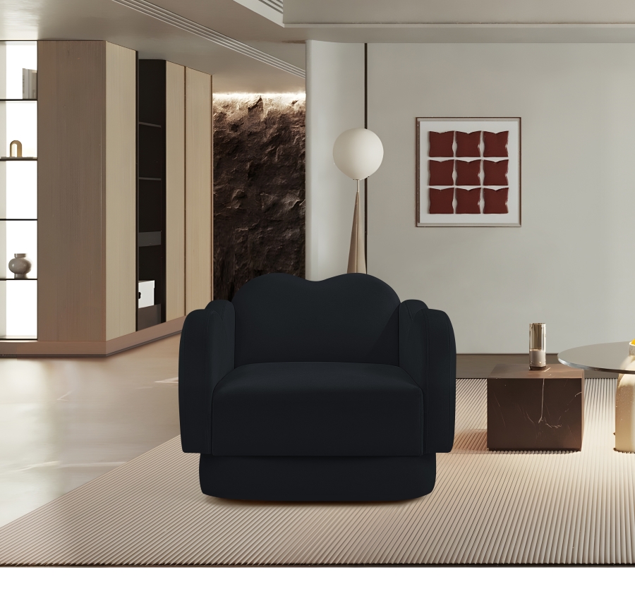 Bloom Velvet Upholstered Accent Chair