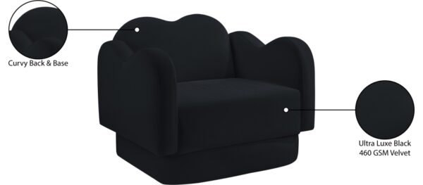 Bloom Velvet Upholstered Accent Chair