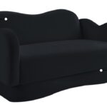 Bloom 58" Velvet Upholstered Upholstered Loveseat
