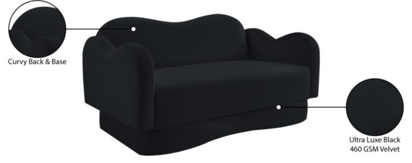 Bloom 58" Velvet Upholstered Upholstered Loveseat