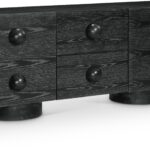 Bubble Solid Wood And Oak Veneer Sideboard / Buffet
