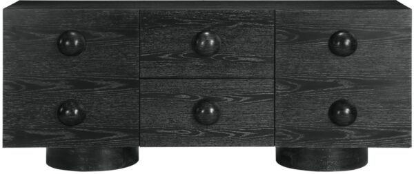 Bubble Solid Wood And Oak Veneer Sideboard / Buffet
